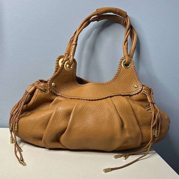 Maxx New York Brown Leather Purse with Tassels - Picture 1 of 10